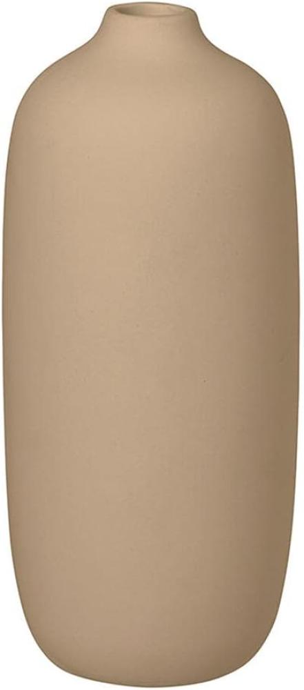 Blomus Vase Ceola, Dekovase, Blumenvase, Keramik, Nomad, H 18 cm, D 8 cm, 66172 Bild 1