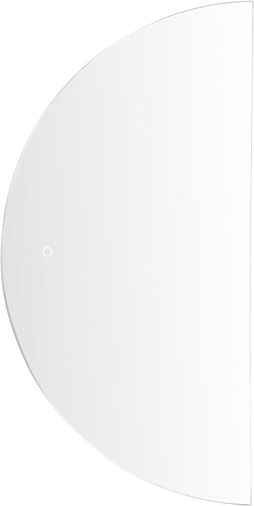 Badspiegel mit LED-Beleuchtung halbrund 50 x 100 cm LOUE Bild 1