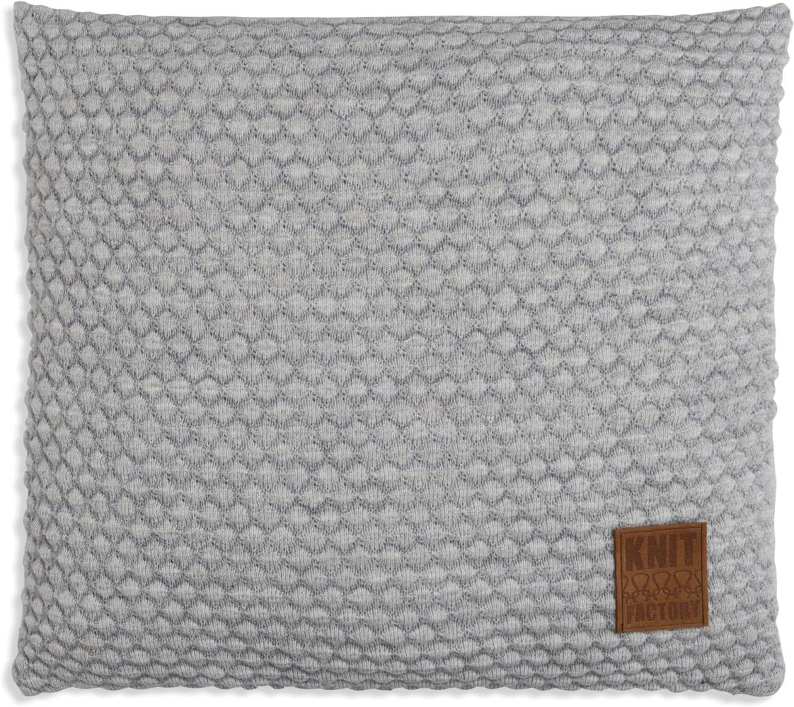 Knit Factory Juul Kissen 50x50 cm Wabe Beige Grau Bild 1