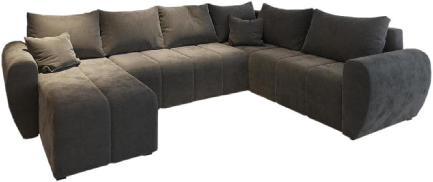 Sofa mit Schlaffunktion in U-Form MOLISA 2, 303x82x208, Cosmic 160, Rechts Bild 1