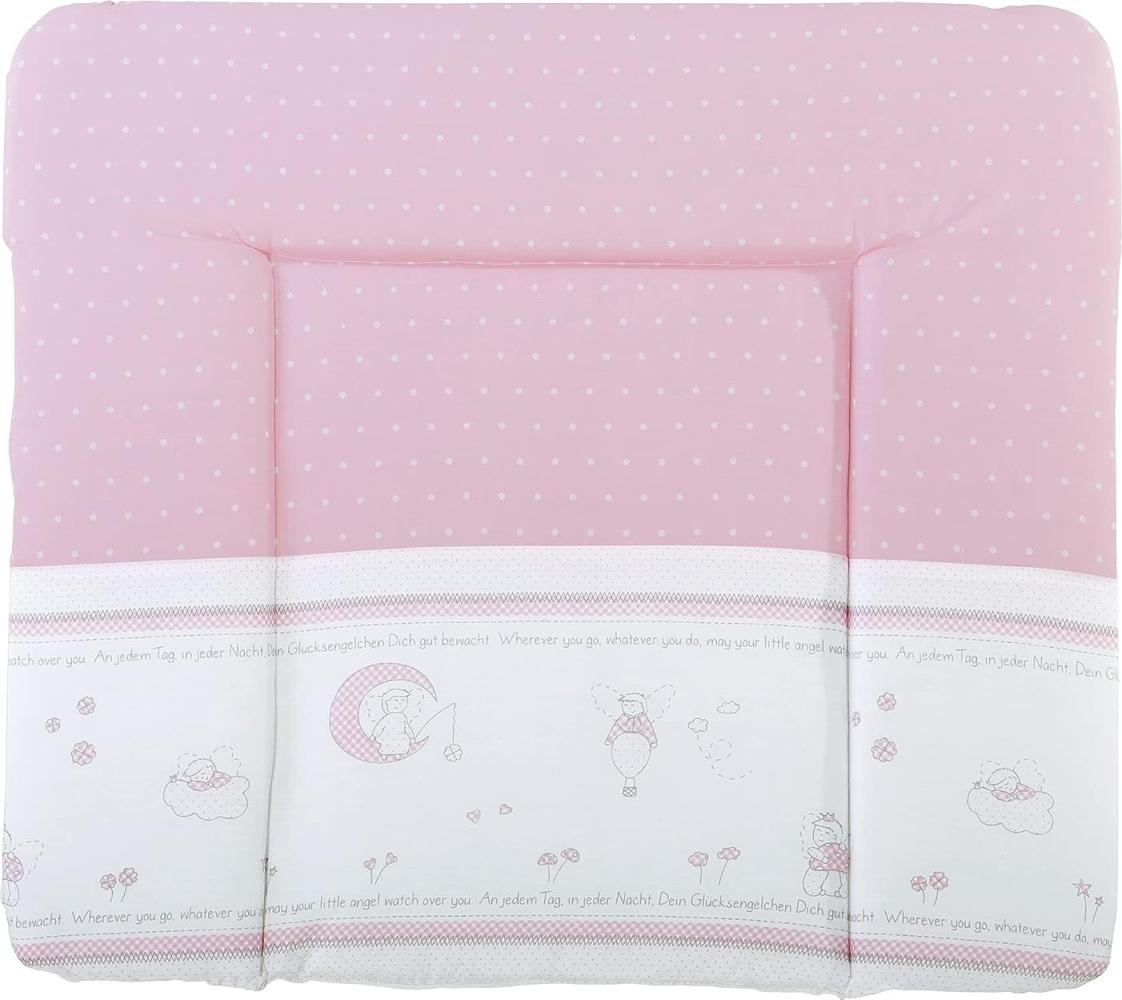 Roba 'Glücksengel' Wickelauflage 75 x 85 cm rosa/weiß Bild 1