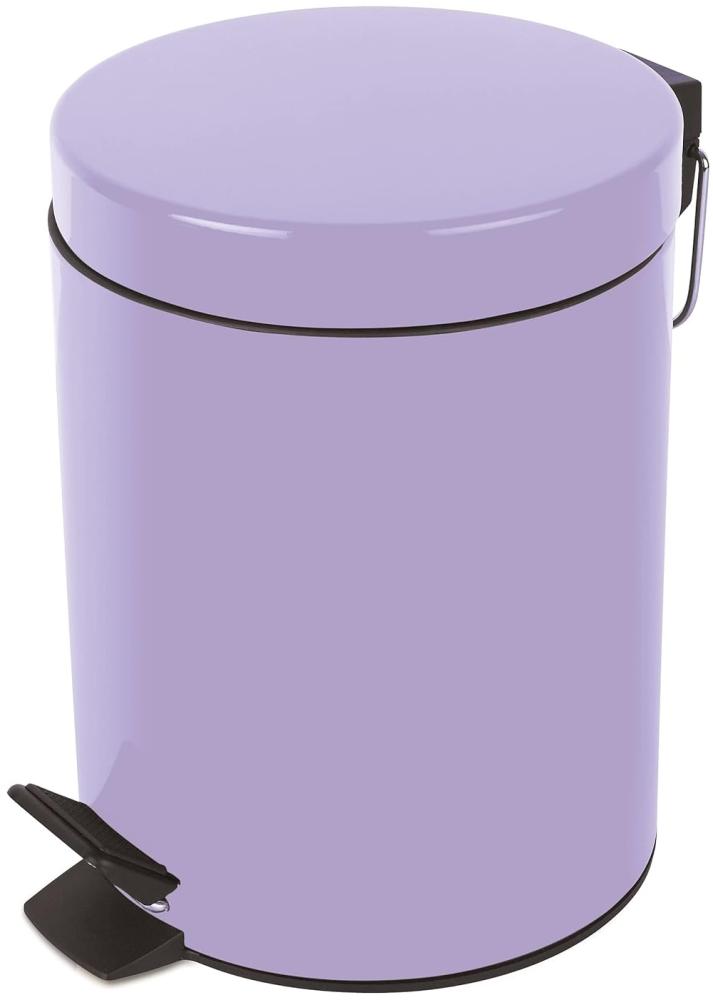 Spirella Kosmetikeimer "Sydney Lavendel Lila" Mülleimer Treteimer Abfalleimer - 3 Liter – mit herausnehmbaren Inneneimer Bild 1