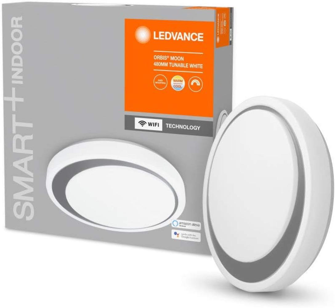 LEDVANCE Smart+ Ceiling moon white + silver ring CCT WIFI A Bild 1