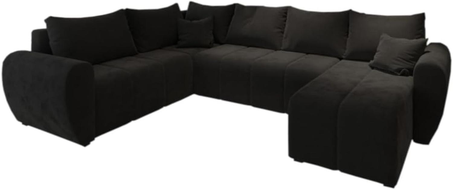 Sofa mit Schlaffunktion in U-Form MOLISA 2, 303x82x208, Kronos 27, Rechts Bild 1