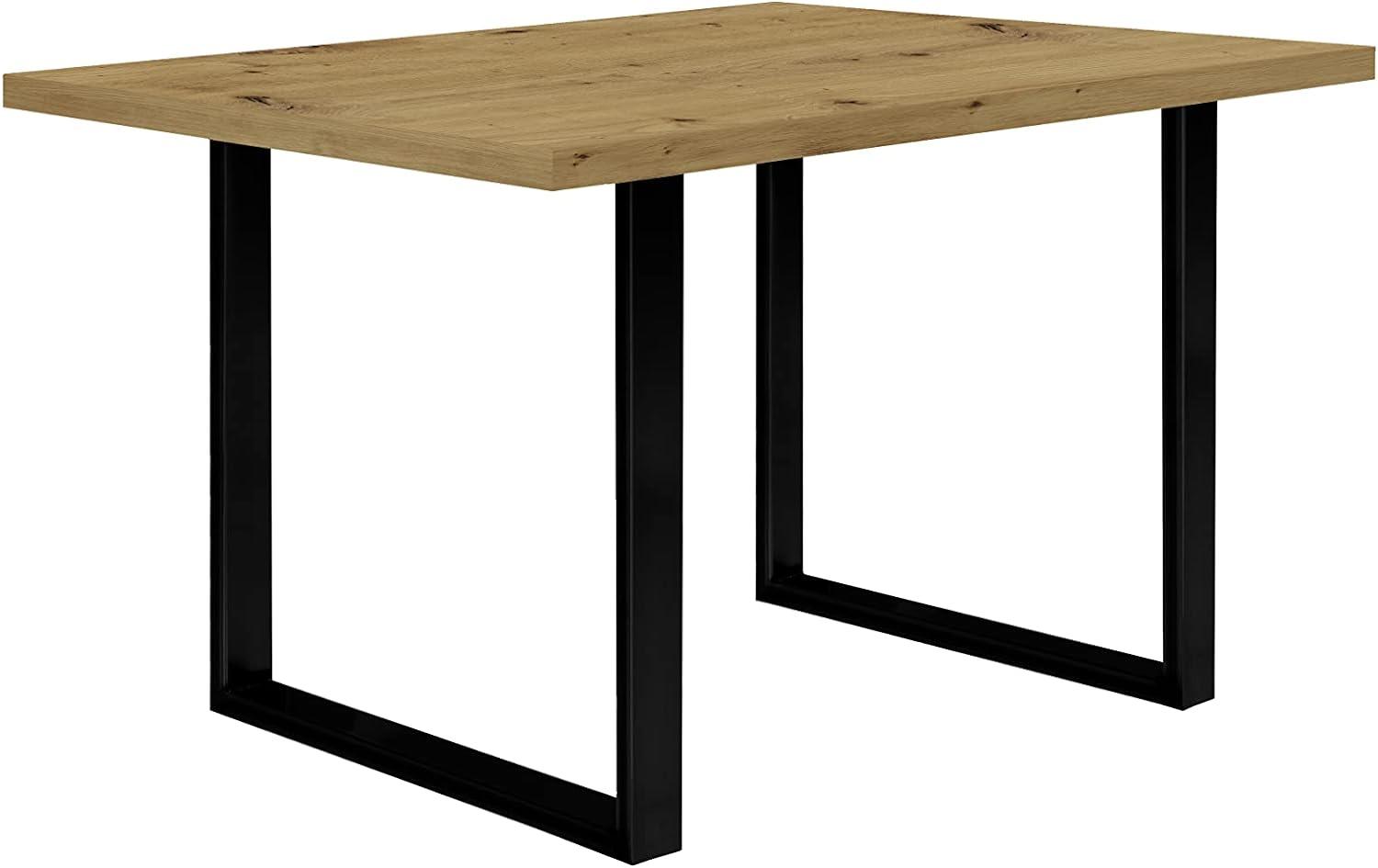 FORTE TABLES Tisch nicht ausziehbar, Holzwerkstoff, Artisan Eiche, 140 x 74. 7 x 90 cm Bild 1