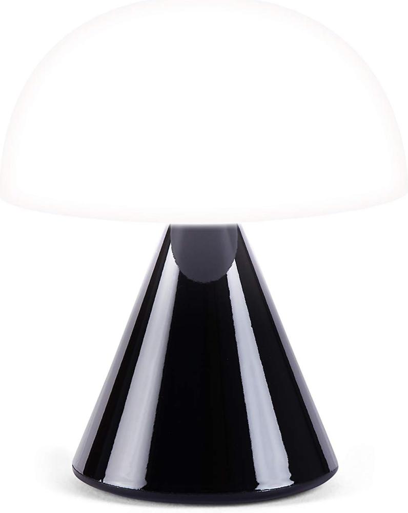Lexon MINA Mini wiederaufladbare kabellose LED-Tischlampe, für Nachttisch oder Schreibtisch, mit Dimmer, bis zu 12 Stunden Akkulaufzeit - Schwarz Bild 1