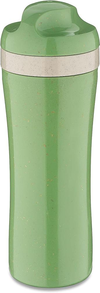 Koziol Trinkflasche Oase, Wasserflasche, Kunststoff-Holz-Mix, Nature Leaf Green, 425 ml, 7708703 Bild 1