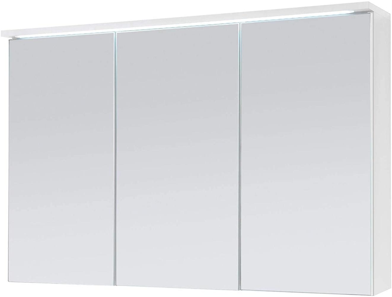 Spiegelschrank >Kirkja< in Weiß - 100x68x22,5cm (BxHxT) Bild 1