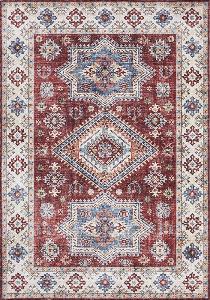 Vintage Teppich Gratia Rubinrot - 80x150x0,5cm Bild 1