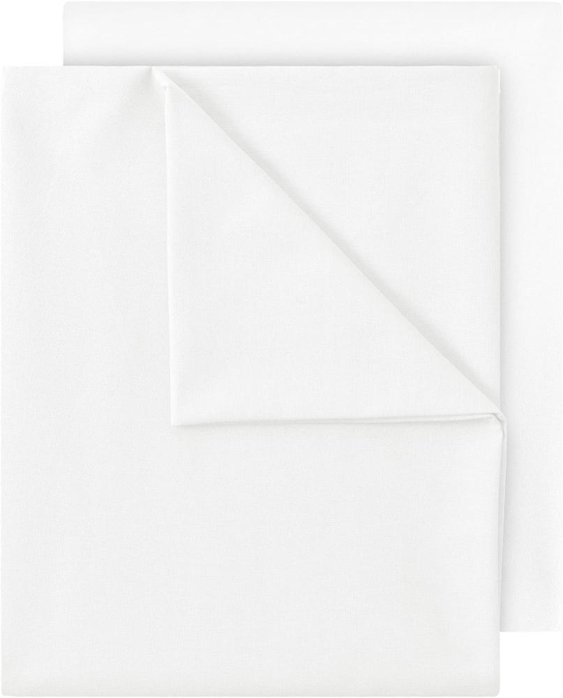 2er Pack Betttuch/Bettlaken/Haustuch 250x150 cm Doppelpack weiß von Green Mark Textilien® 100% Baumwolle Bild 1