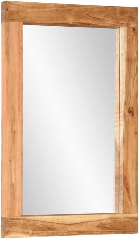 vidaXL Spiegel 70x50 cm Massivholz Akazie und Glas Bild 1