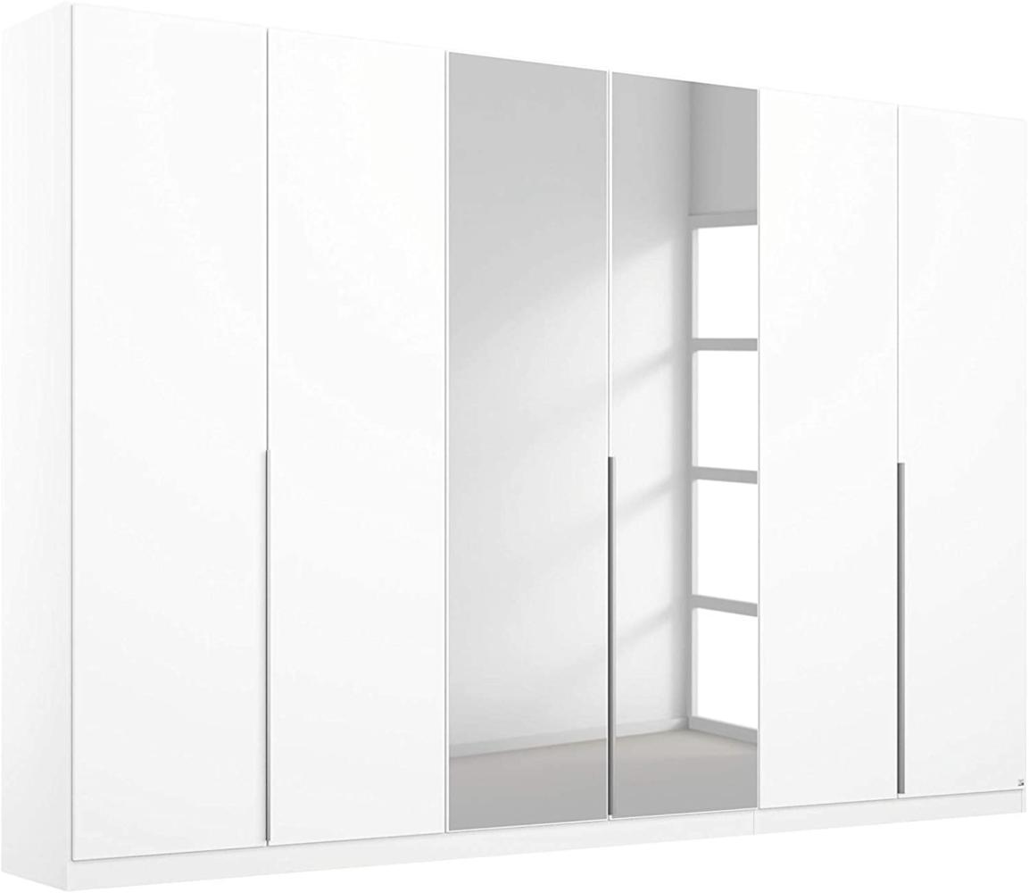 Rauch Möbel Alabama Schrank Kleiderschrank Drehtürenschrank Weiß mit Spiegel 6-türig inklusive Zubehörpaket Basic 3 Kleiderstangen, 6 Einlegeböden BxHxT 271x229x54 cm Bild 1