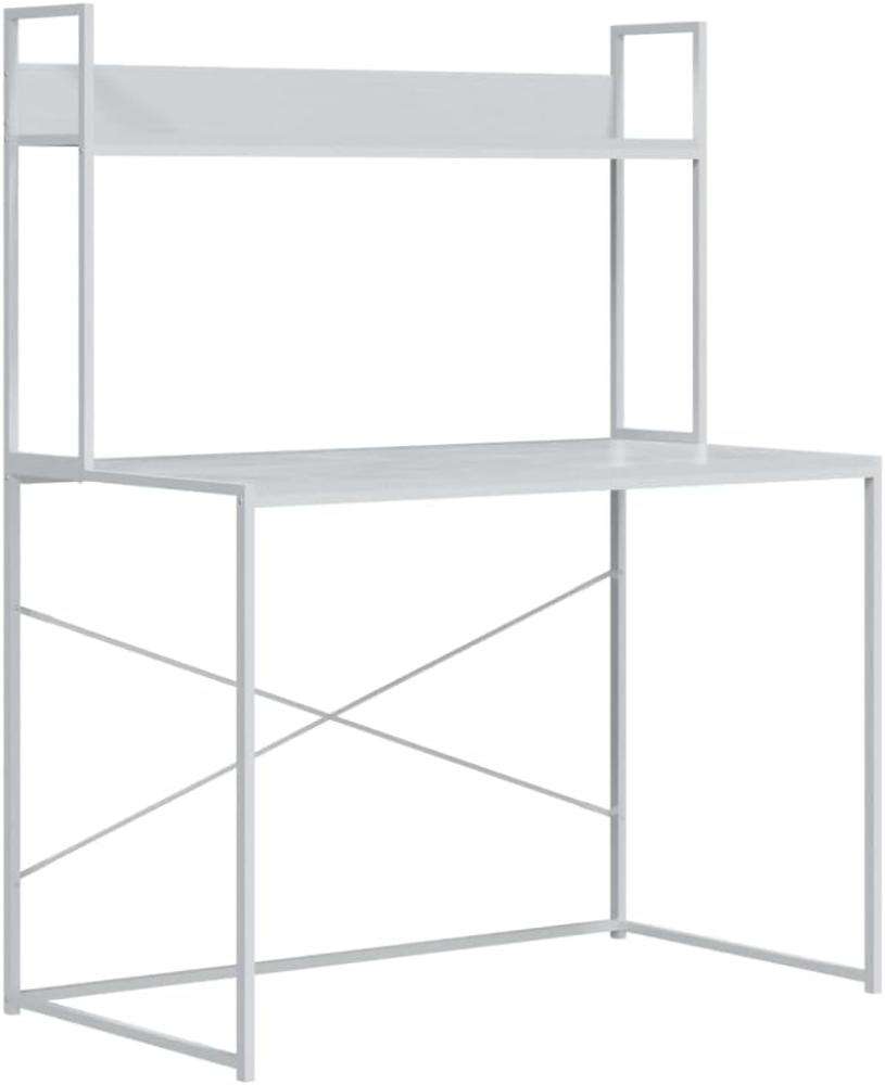 Schreibtisch Weiß 110x60x138 cm Holzwerkstoff Bild 1