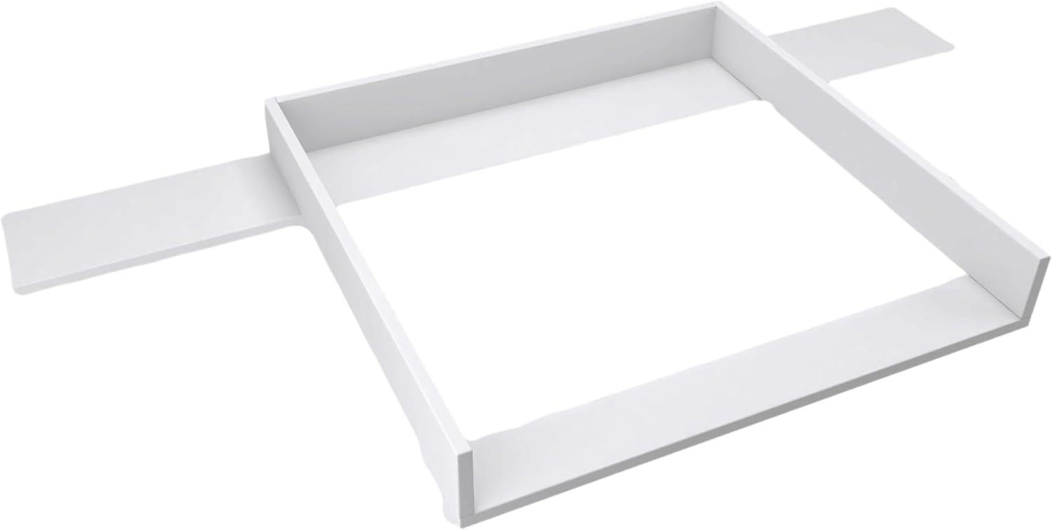 REGALIK Wickelaufsatz für Hemnes Kommode mit 8 Schubladen IKEA 78cm x 80cm - Abnehmbar Wickeltischaufsatz für Kommode in Weiß - Abgeschlossen mit ABS Material 1mm Bild 1