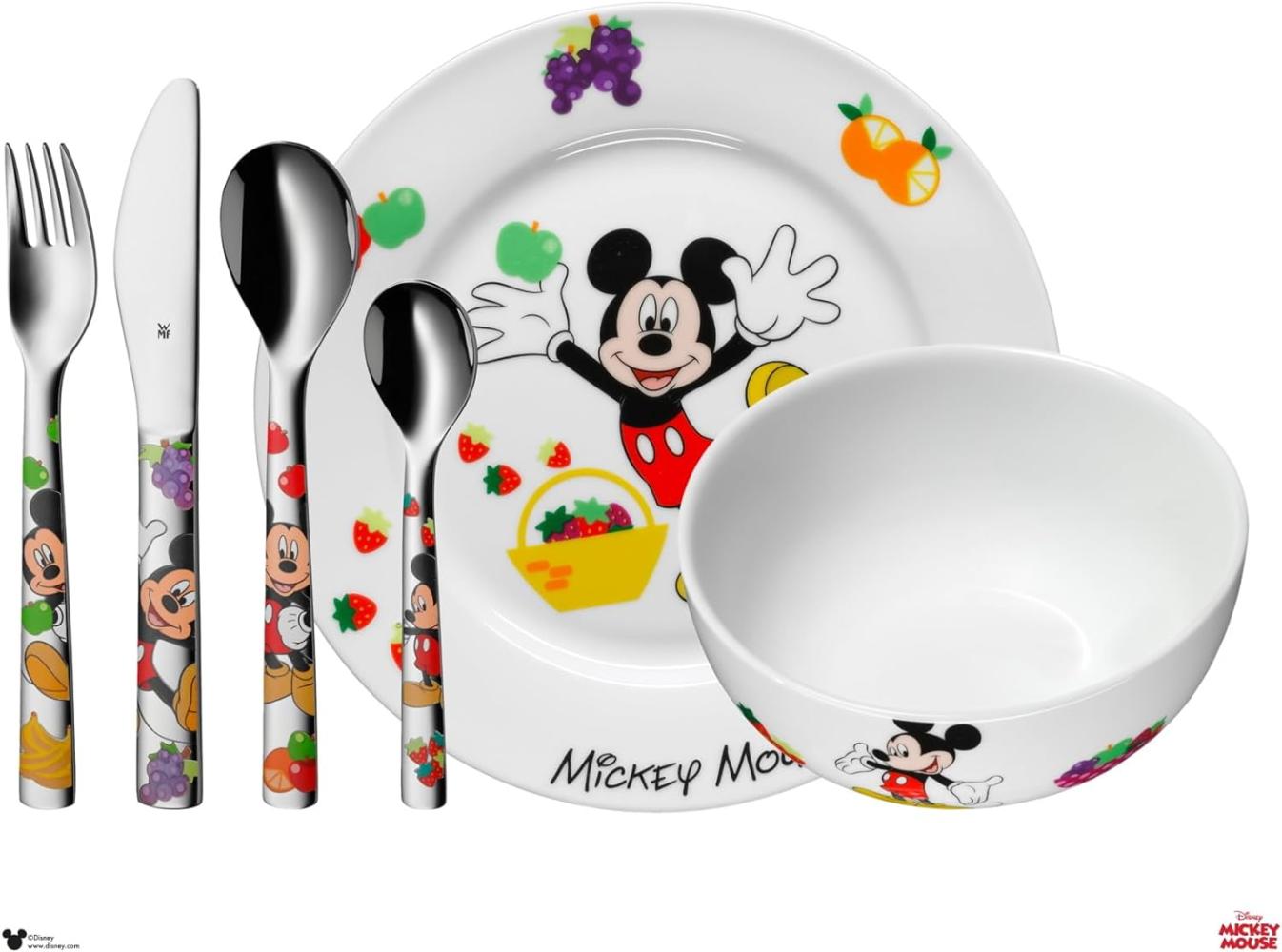 WMF Kinderbesteck-Set 6-tlg. Mickey Mouse Bild 1