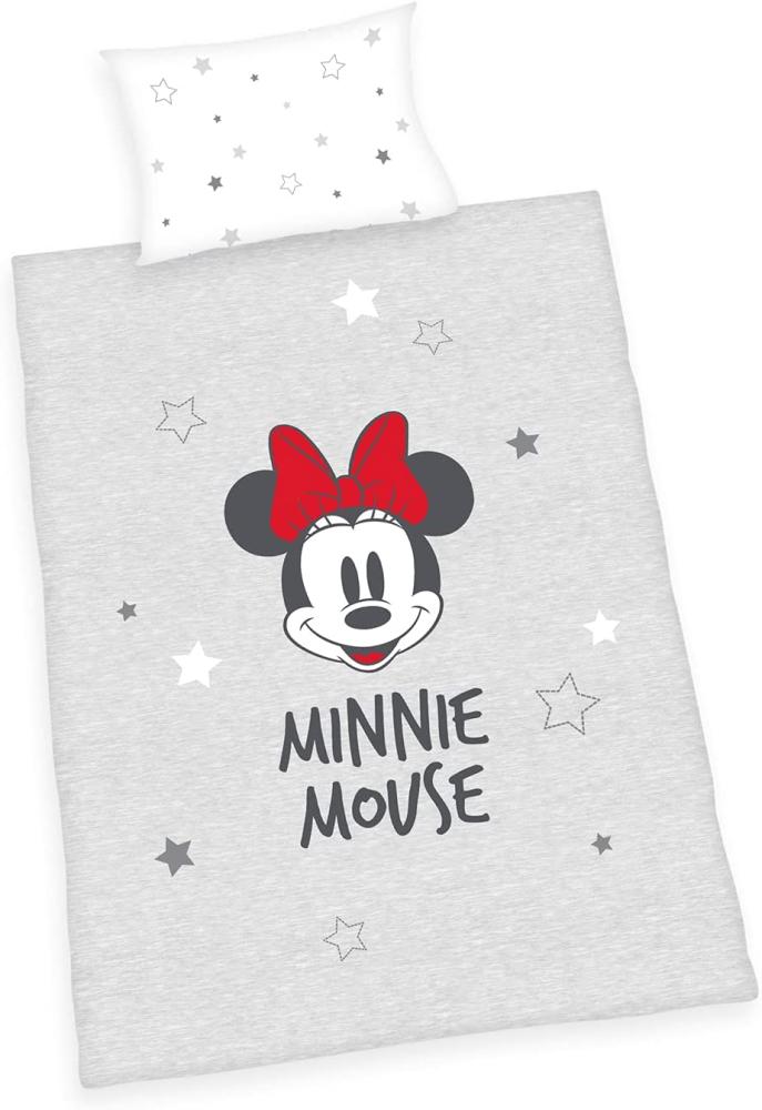 Disney Minnie Mouse Sterne Baby Bettwäsche 40 x 60 und 100 x 135 cm Bild 1