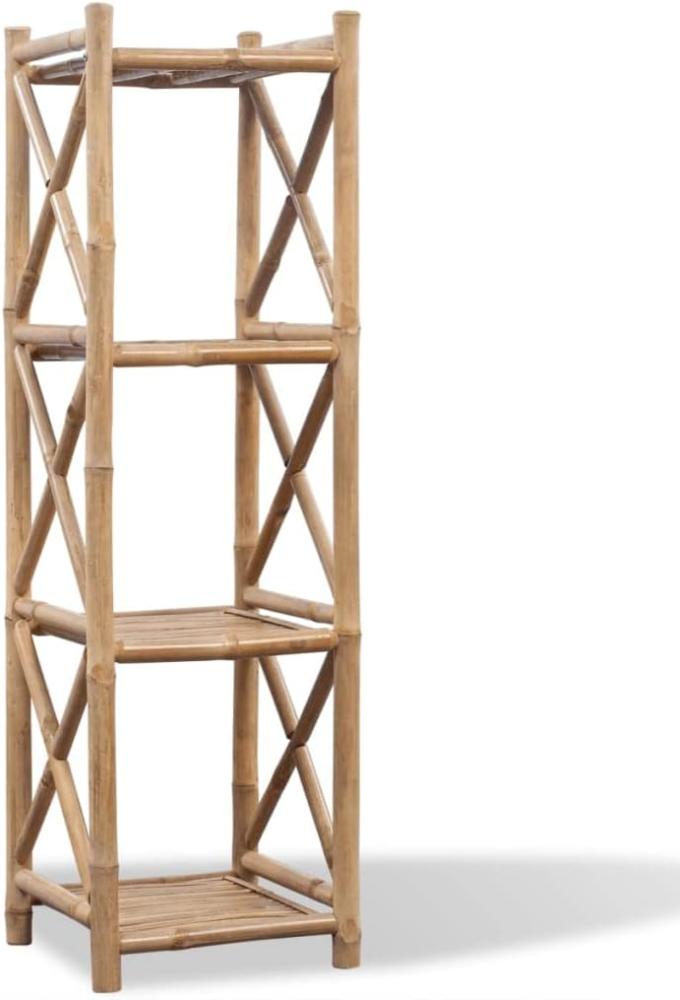 Bambus Regal 4-etagig viereckig Bild 1