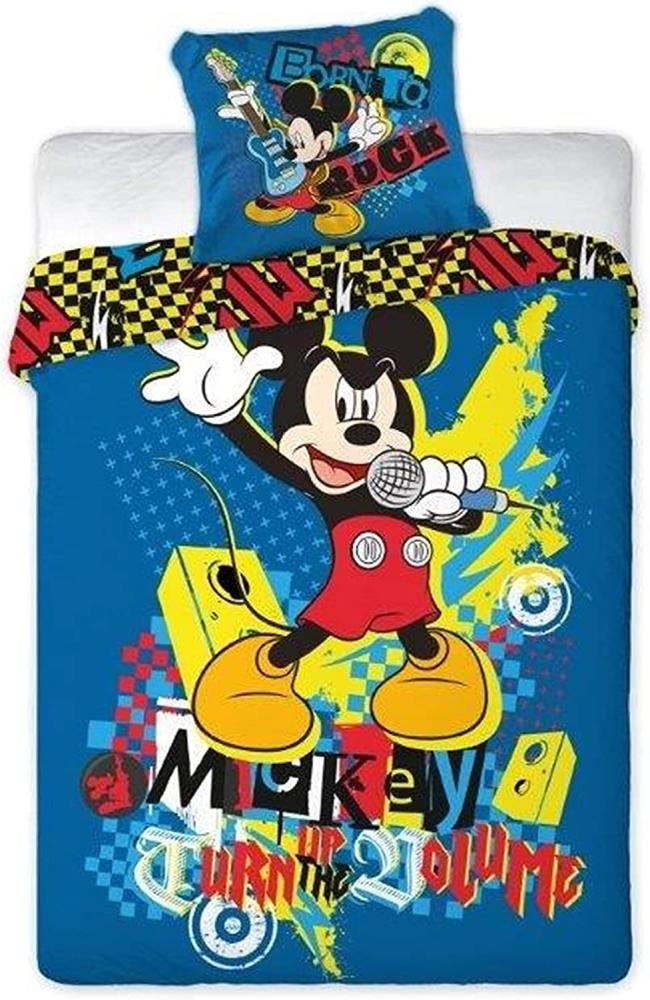 Mickey Mouse - Bettwäsche \"Turn up the Volume\" 160 x 200 cm Bild 1