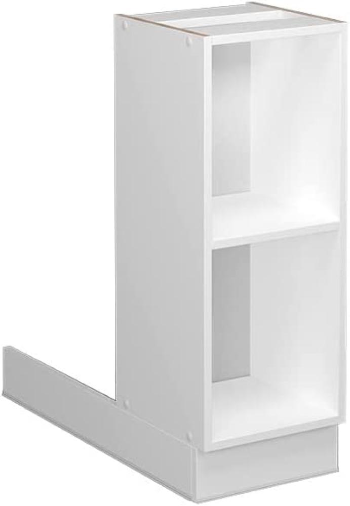 Vicco Küchenschrank Küchenmöbel Küchenzeile Fame-Line modern Küche Einbauküche Blende Unterschrank Hochschrank Hängeschrank (Weiß ohne Front, Regalinselunterschrank 30 cm) Bild 1