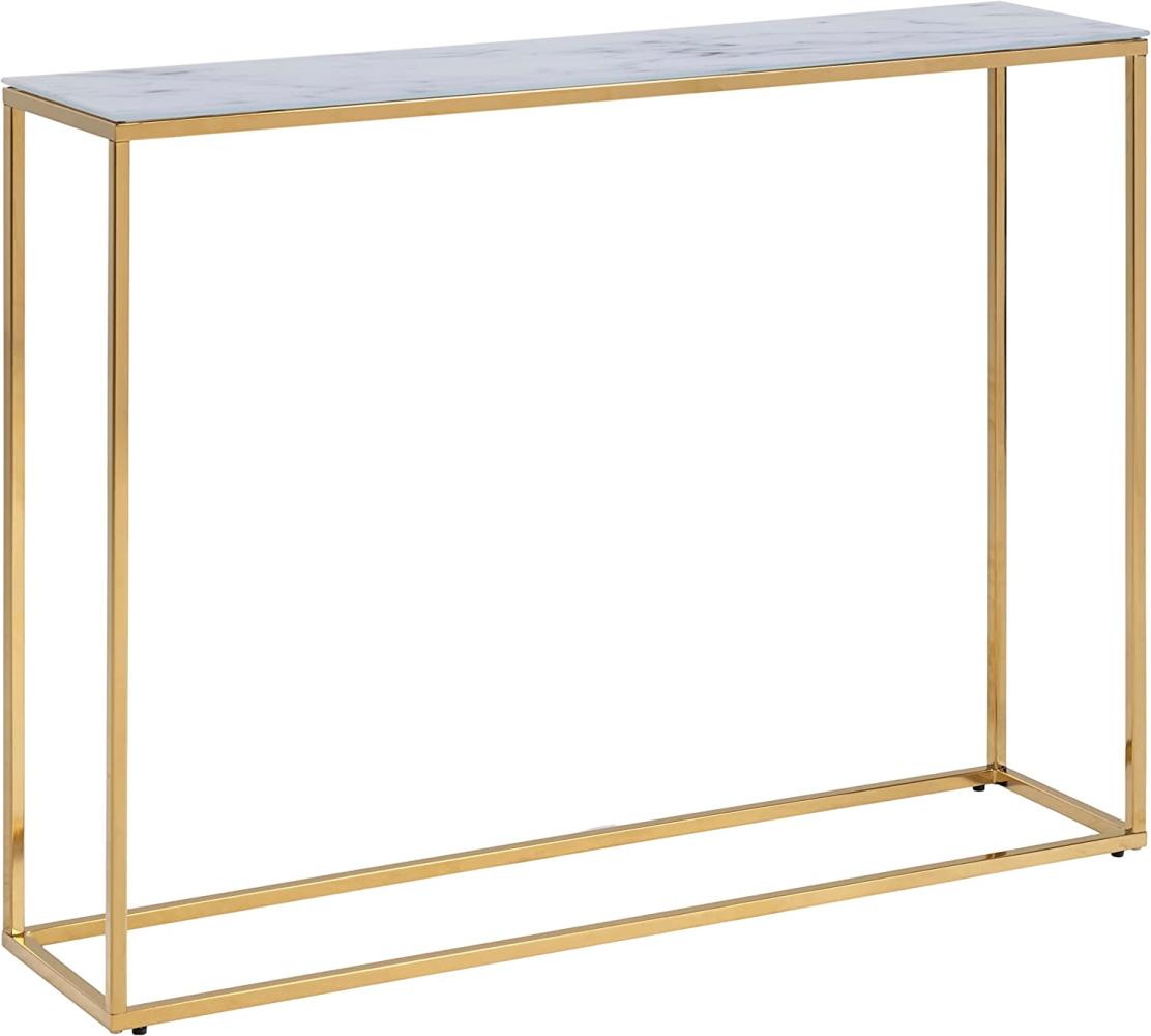 Alisma Konsolentisch marmordruck Beistelltisch Tisch Flurtisch Kommde Sideboard Bild 1