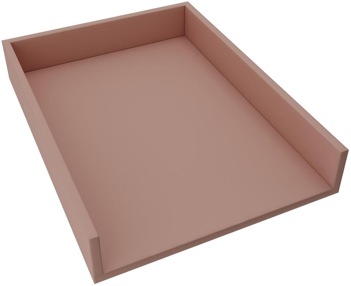 REGALIK Wickelaufsatz für Kommode 72cm x 50cm - Abnehmbar Wickeltischaufsatz für Kommode in Rose - Abgeschlossen mit ABS Material 1mm Bild 1