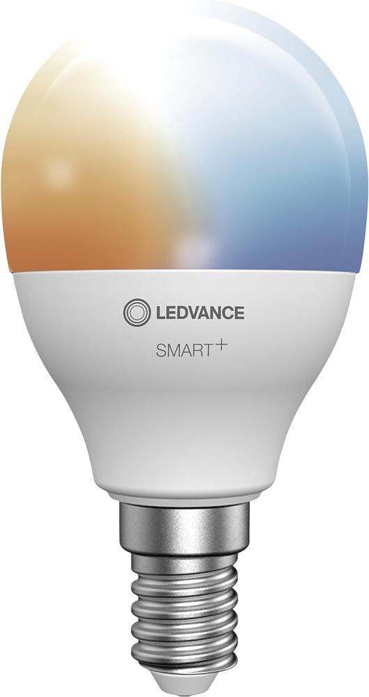 LEDVANCE Smarte LED-Lampe mit ZigBee Technologie, Sockel E14, Dimmbar, Lichtfarbe änderbar (2700-6500K), ersetzt Glühlampen mit 40 W, SMART+ Mini bulb Tunable White, 1 Stück (1er Pack) Bild 1