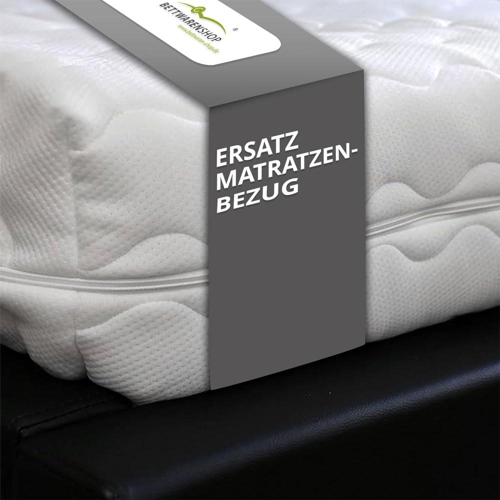 BettwarenShop Ersatz Matratzenbezug Doppeltuch, Polyester, 90 x 200 cm, 20 cm Kernhöhe Bild 1
