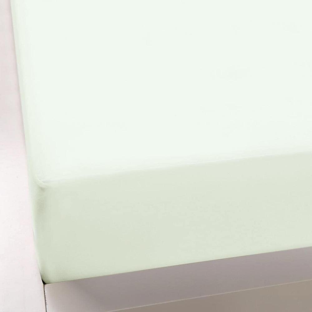 Formesse Bella-Donna Jersey Spannbettlaken | 180x200 - 200x220 cm | pastellgrün Bild 1