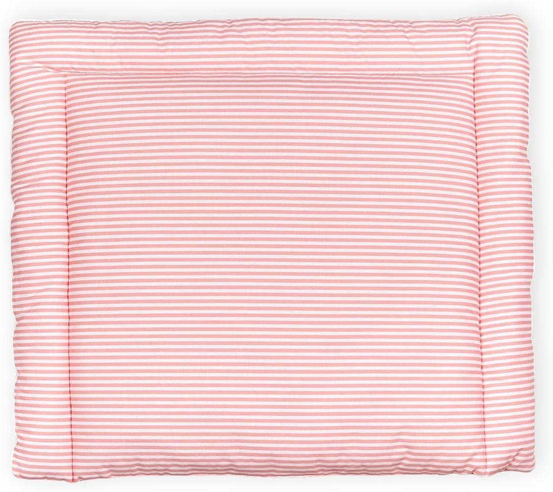 KraftKids Wickelauflage in Streifen rosa, Wickelunterlage 60x70 cm (BxT), Wickelkissen Bild 1