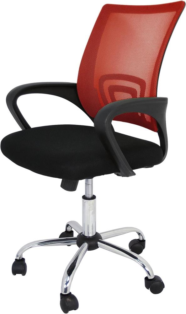 La Silla Española Die spanische Stuhl Ribadeo Bürostuhl ohne Kopfstütze 61x58x89 cm rot Bild 1