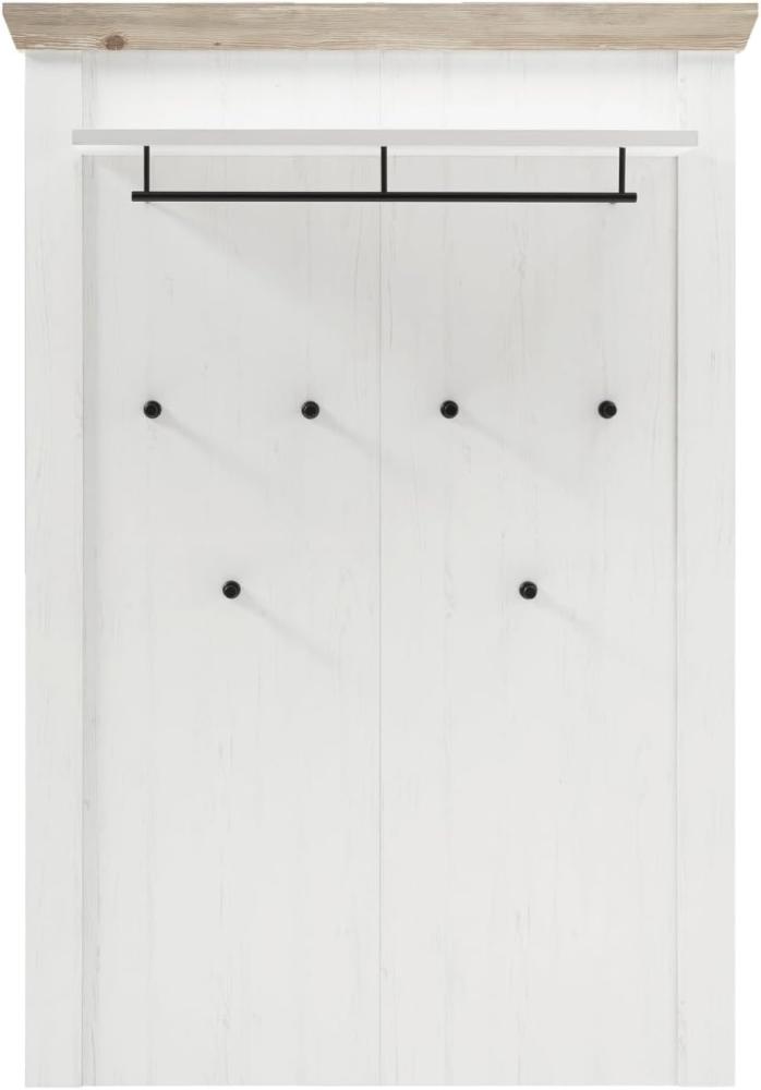 Garderobenpaneel Rovola in Pinie weiß 107 x 153 cm Bild 1