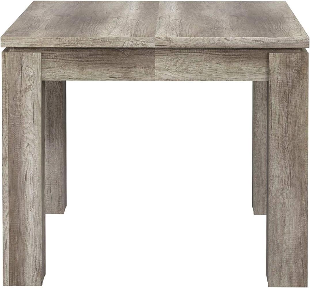 FORTE Dining Tables Esstisch ausziehbar, Holzwerkstoff, Braun, 90 x 75,9 x 90,4 cm Bild 1