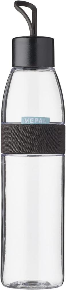 Mepal – Trinkflasche Ellipse Nordic black – 700 ml Inhalt – auch für kohlensäurehaltige Getränke – bruchfestes Material - auslaufsicher - Spülmaschinengeeignet Bild 1