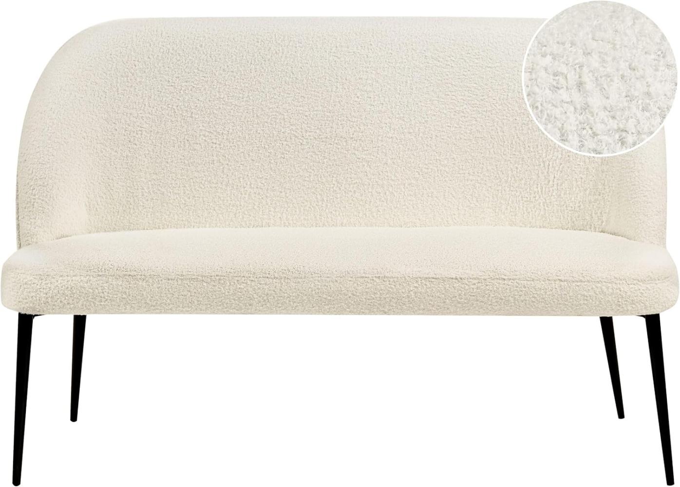 2-Sitzer Küchensofa Bouclé hellbeige OSBY Bild 1