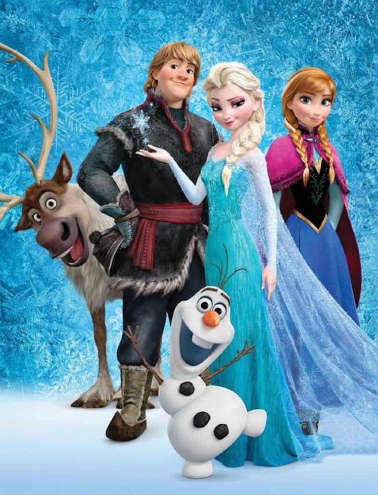 Disney Frozen Elsa Anna Olaf Kuscheldecke 130x170 cm Bild 1