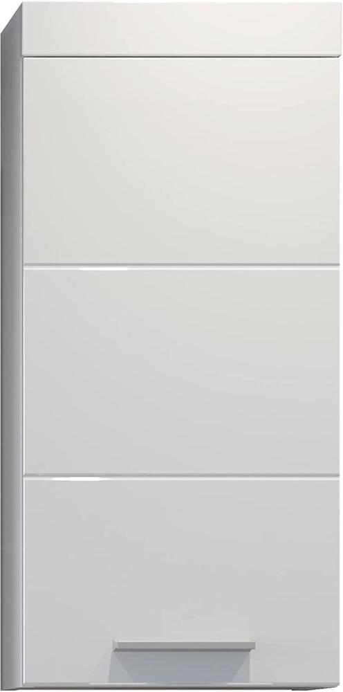 Badezimmer Hängeschrank Devon in weiß Hochglanz 35 x 75 cm Bild 1