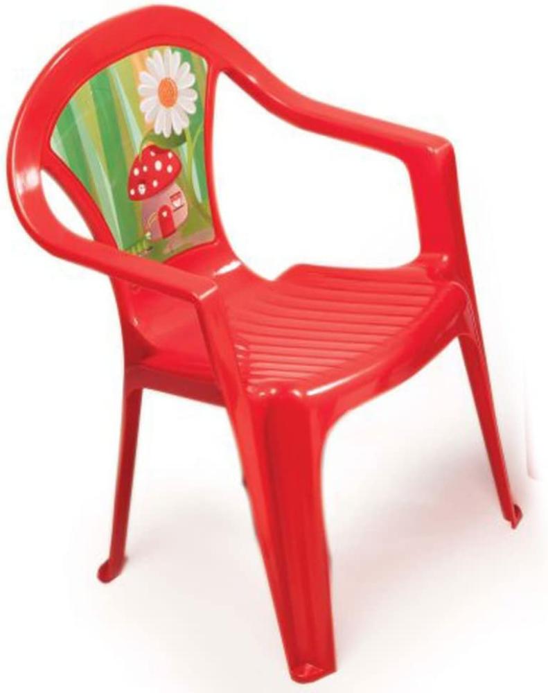 Kinderstuhl rot mit Aufdruck, sortiert Bild 1