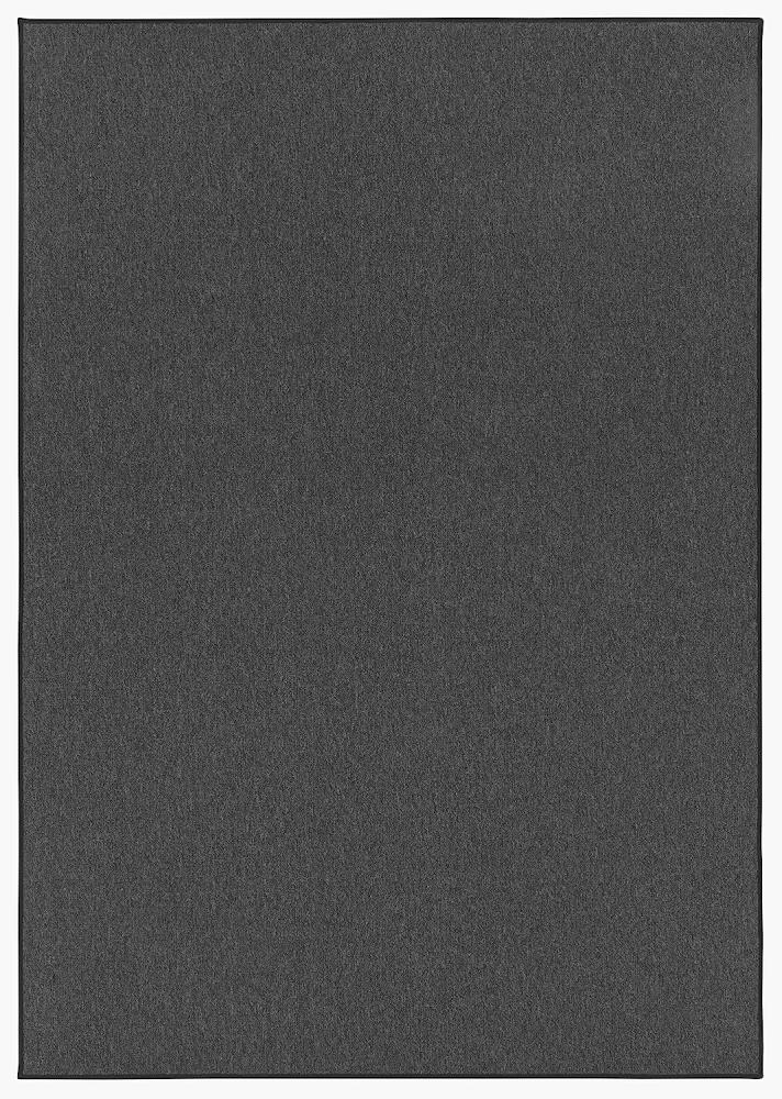 Feinschlingen Teppich Casual Anthrazit Uni Meliert - 160x240x0,4cm Bild 1