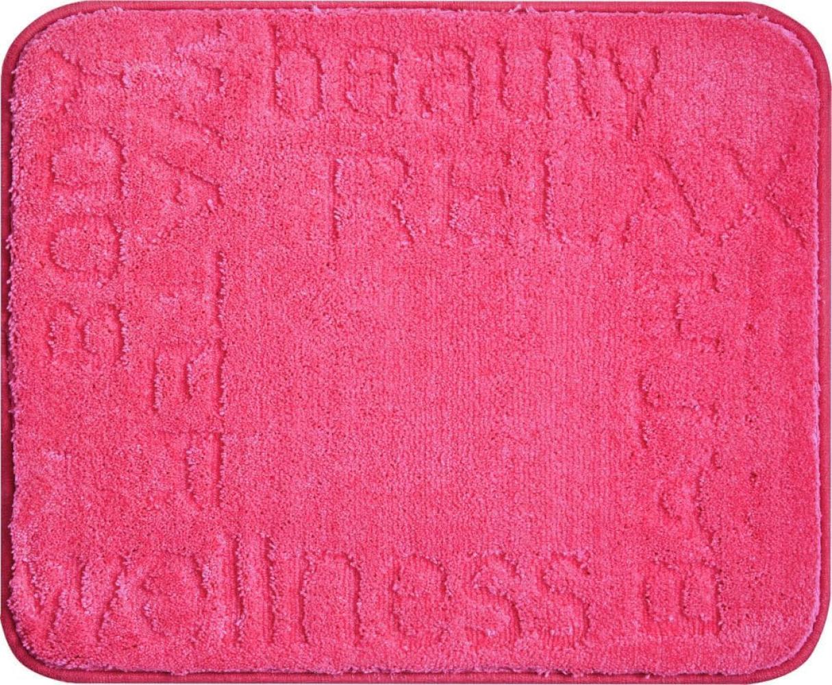 GRUND FEELING Badematte 50 x 60 cm Pink Bild 1