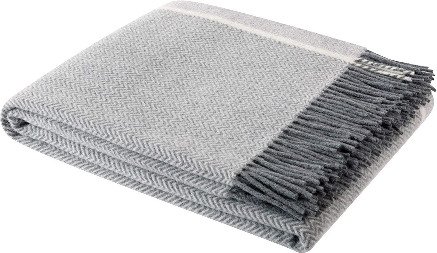 Biederlack Plaid Herringbone Wool | 130x170 cm Bild 1
