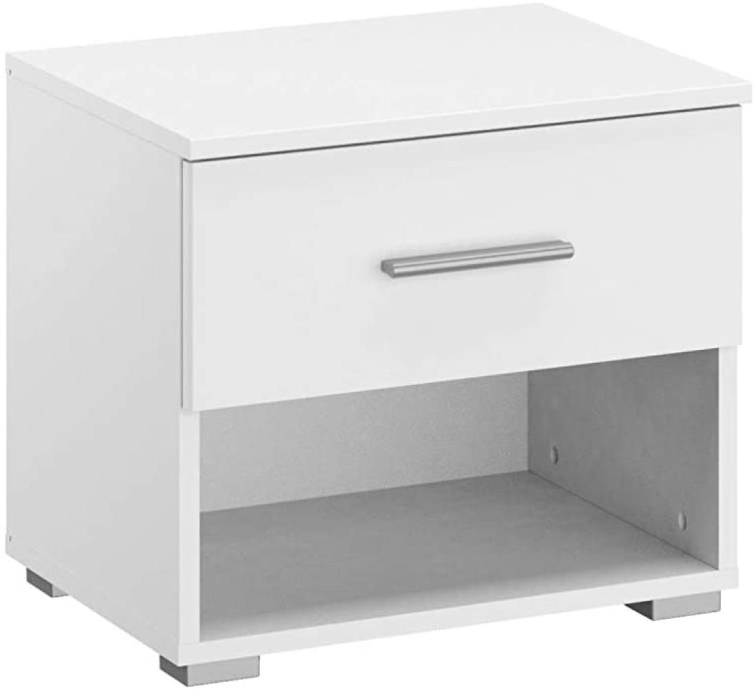 Rauch Möbel Flexx Nachttisch inklusive Schublade in Weiß BxHxT 47 x 43 x 42 cm Bild 1