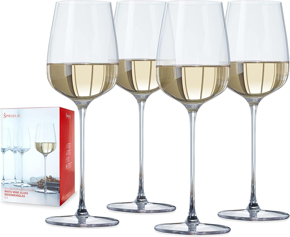 Spiegelau Willsberger Anniversary Weißweinkelch, 4er Set, Weißweinglas, Weinglas, Kristallglas, 365 ml, 1416182 Bild 1