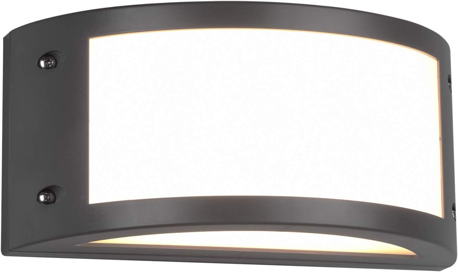 LED Außenwandleuchte KENDAL halbrund in Anthrazit, Breite 24,8 cm Bild 1