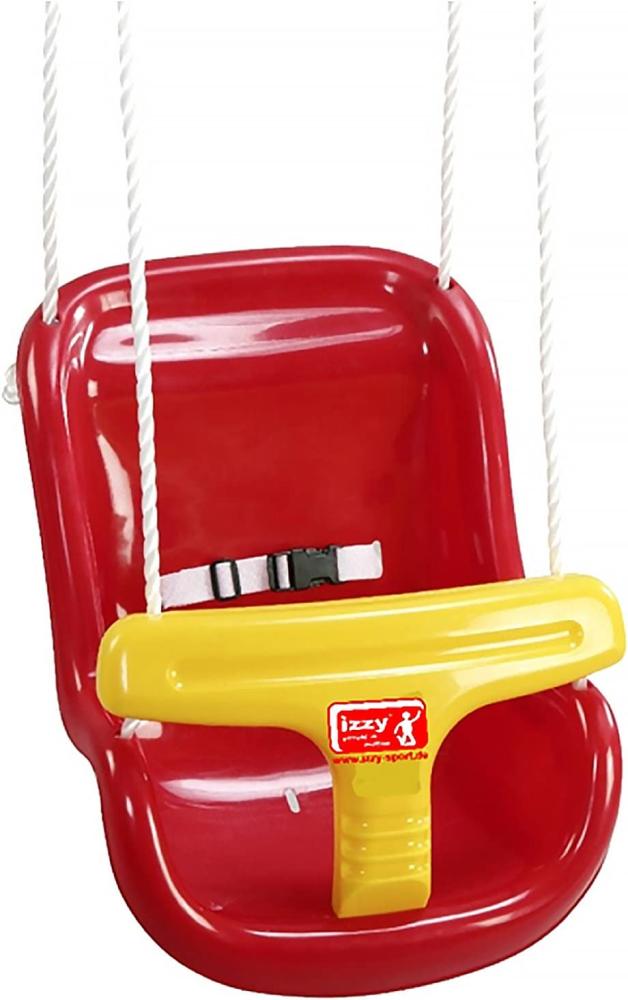 Izzy Sport 73205 'Babyhochschaukel' ca. 37 x 46 x 33 cm, ab 12 Monaten, bis 50 kg belastbar, rot-gelb Bild 1