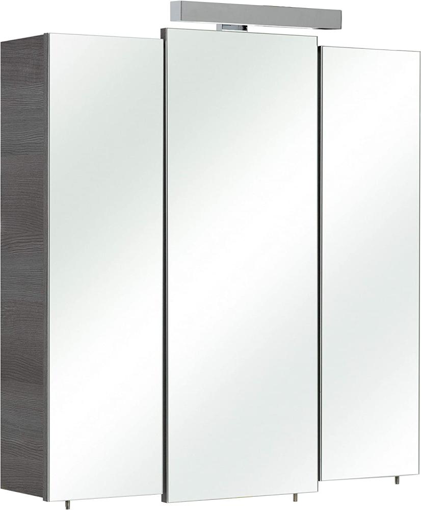 Pelipal Quickset 352 Spiegelschrank Livorno I, Holzdekor, Graphit Struktur, 20,0 x 68,0 x 73,0 cm Bild 1