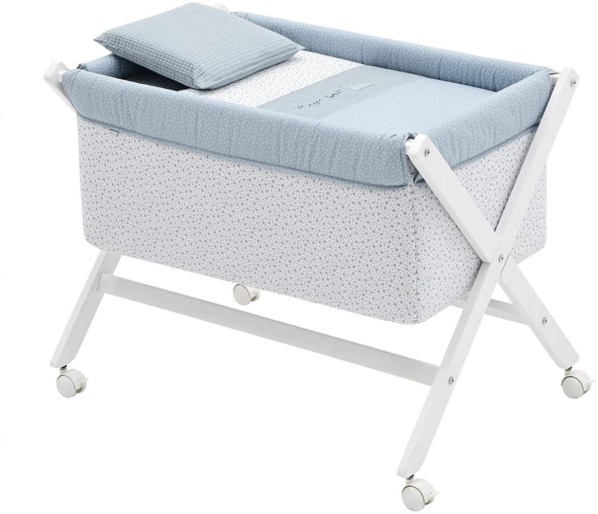 Cambrass 45975 Small Bed X Wood Une Forest Blue/White 55x87x74 cm, blau Bild 1