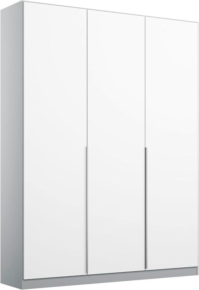 Rauch Möbel Alabama Drehtürenschrank Schrank Kleiderschrank Weiss / Grau, 3-türig, Inklusive Zubehörpaket Classic, 2 Kleiderstangen, 5 Einlegeböden, BxHxT 136x210x54 cm Bild 1