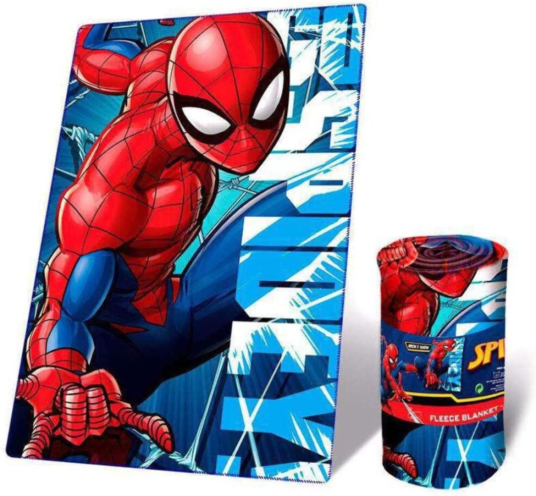 fleece-Decke Spider-Man Jungen PE 150 x 100 cm rot/blau Bild 1