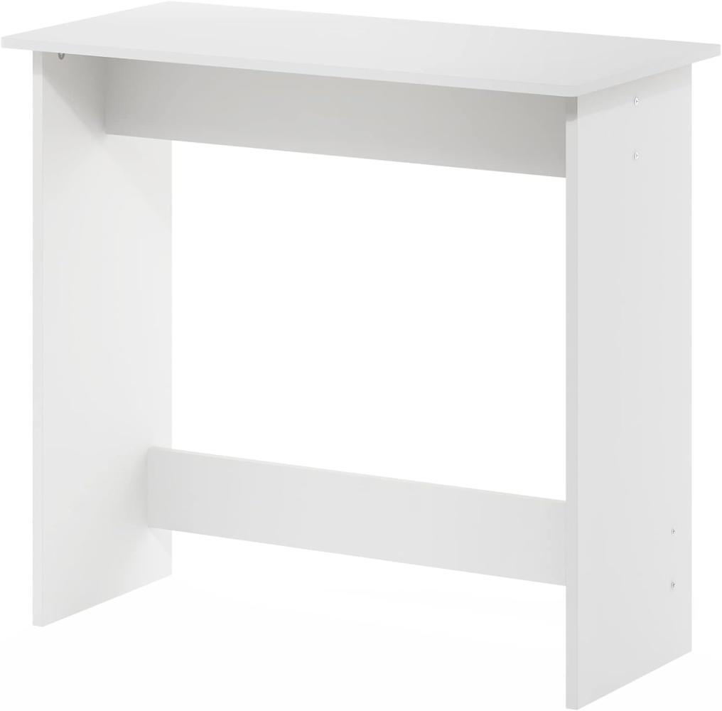 Furinno Einfach Arbeitszimmertisch, Engineered Wood, Weiß, 39. 12 (D) x 79. 50 (W) x 75. 69 (H) cm Bild 1