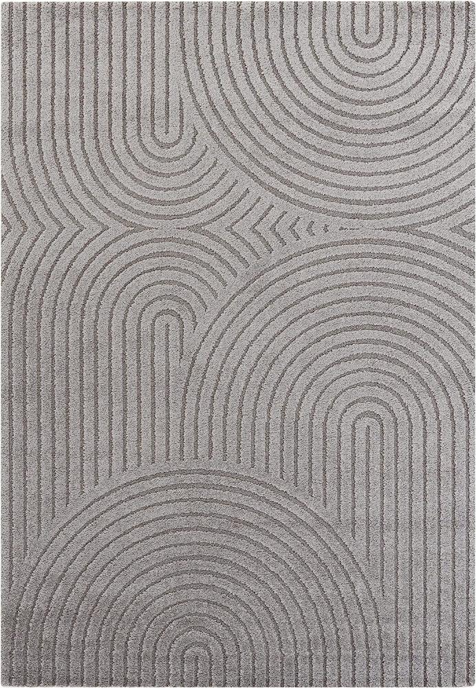Kurzflor Teppich Panglao Grau - 80x150x1,4cm Bild 1